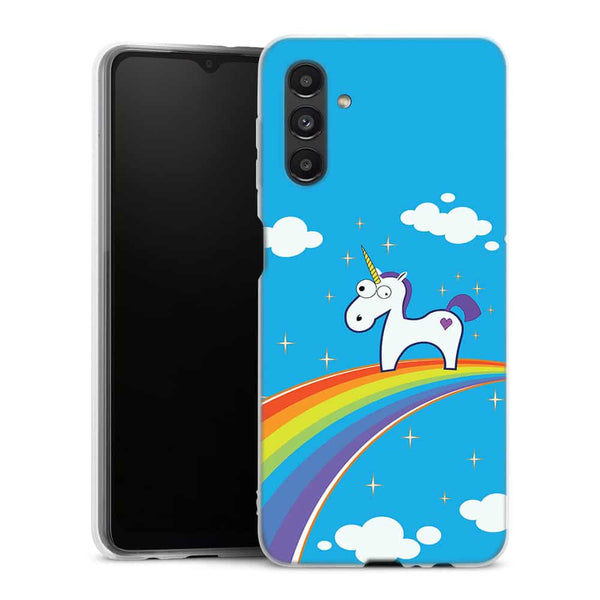 Coque pour Samsung Galaxy A04S Licorne Rainbow